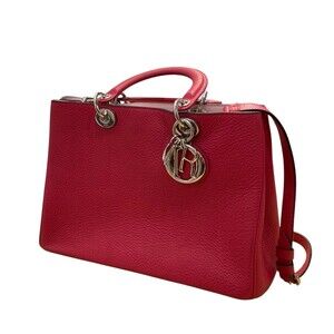 Christian Dior Diorissimo Shoulder Bag Magenta Pink